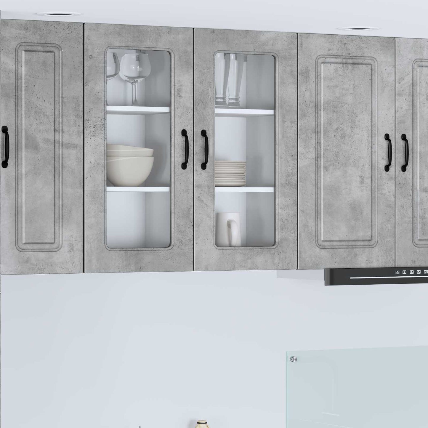 Pannello lavastoviglie Kalmar 2 pz Grigio cemento