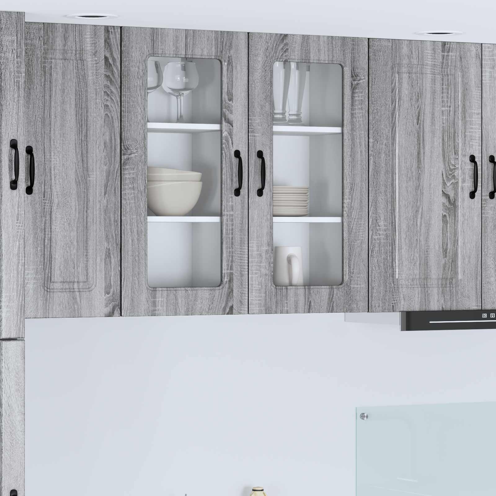 Pannello lavastoviglie Kalmar 2 pcs Grigio Sonoma | homemem39