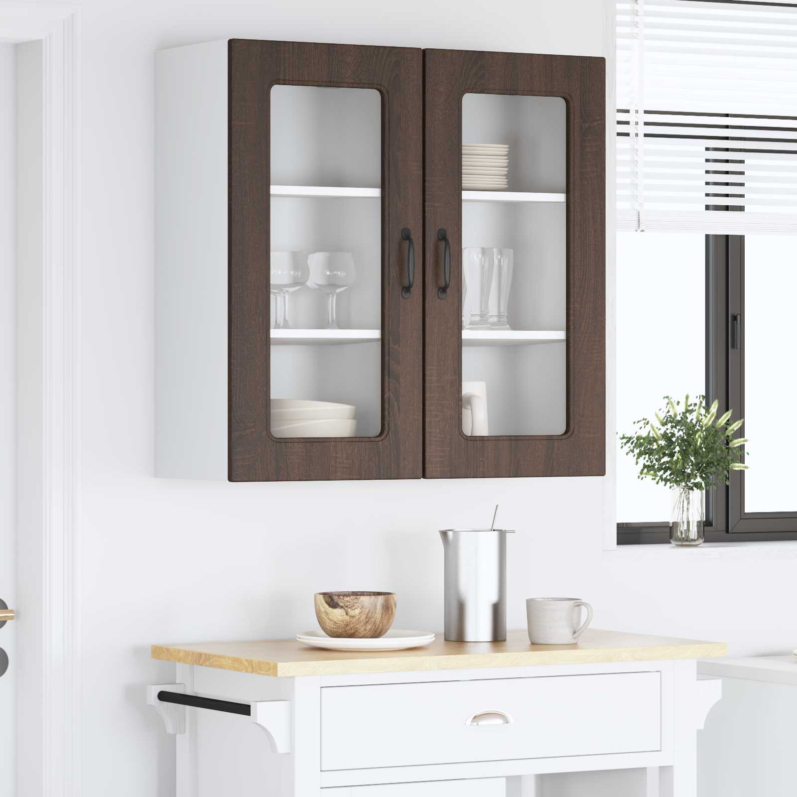Pannello lavastoviglie Kalmar 2 pcs Rovere Marrone | homemem39