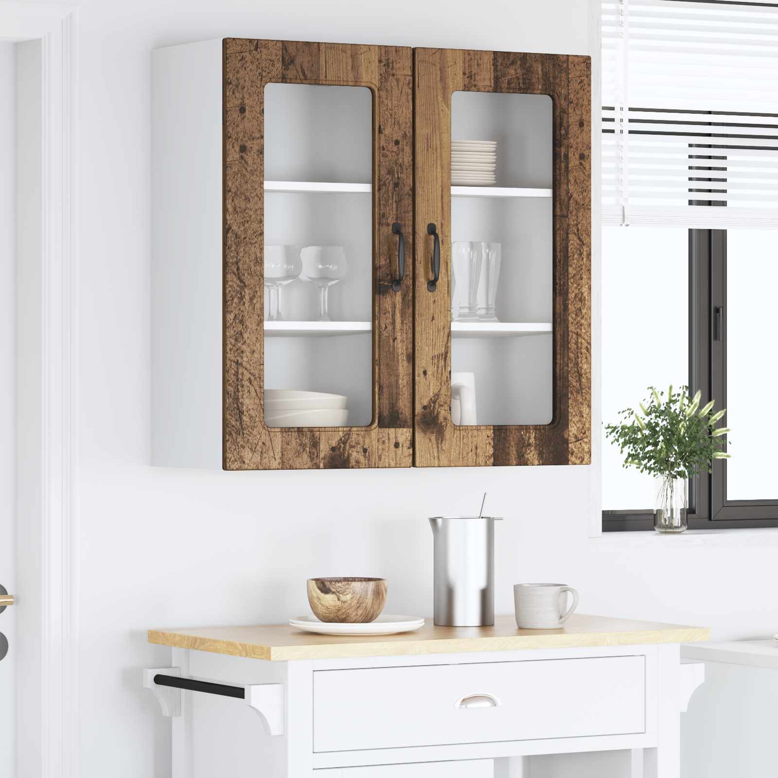 Pannello lavastoviglie Kalmar 2 pcs Legno vecchio | homemem39