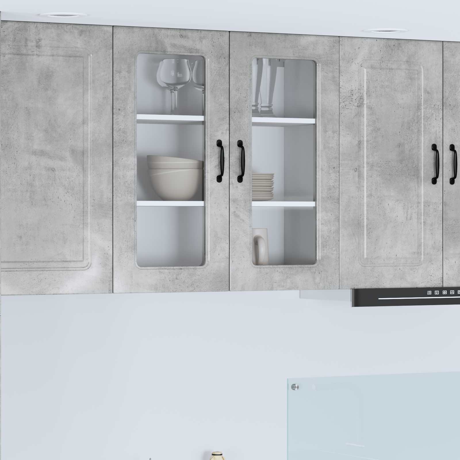 Pannello lavastoviglie Kalmar Grigio cemento 80 x 31 x 80 cm | homemem39