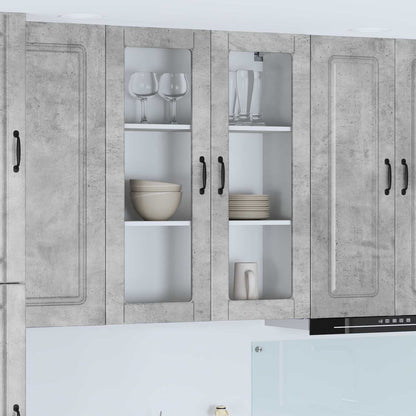 Pannello lavastoviglie Kalmar Grigio cemento 80 x 31 x 100 cm