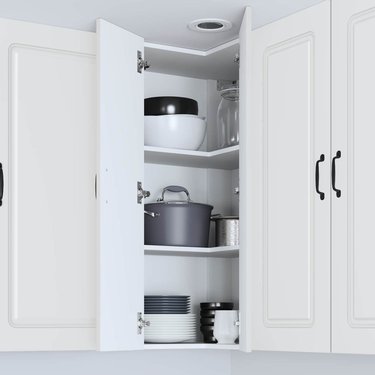 Mobile da cucina Bianco 57 x 57 x 100 cm Legno multistrato