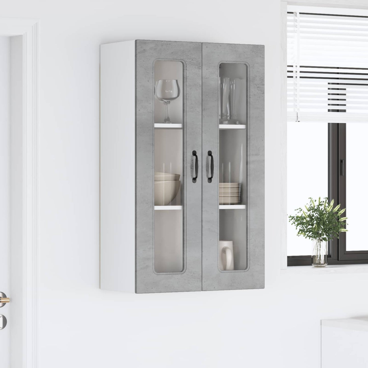 Pannello lavastoviglie Kalmar Grigio cemento 60 x 31 x 100 cm | homemem39