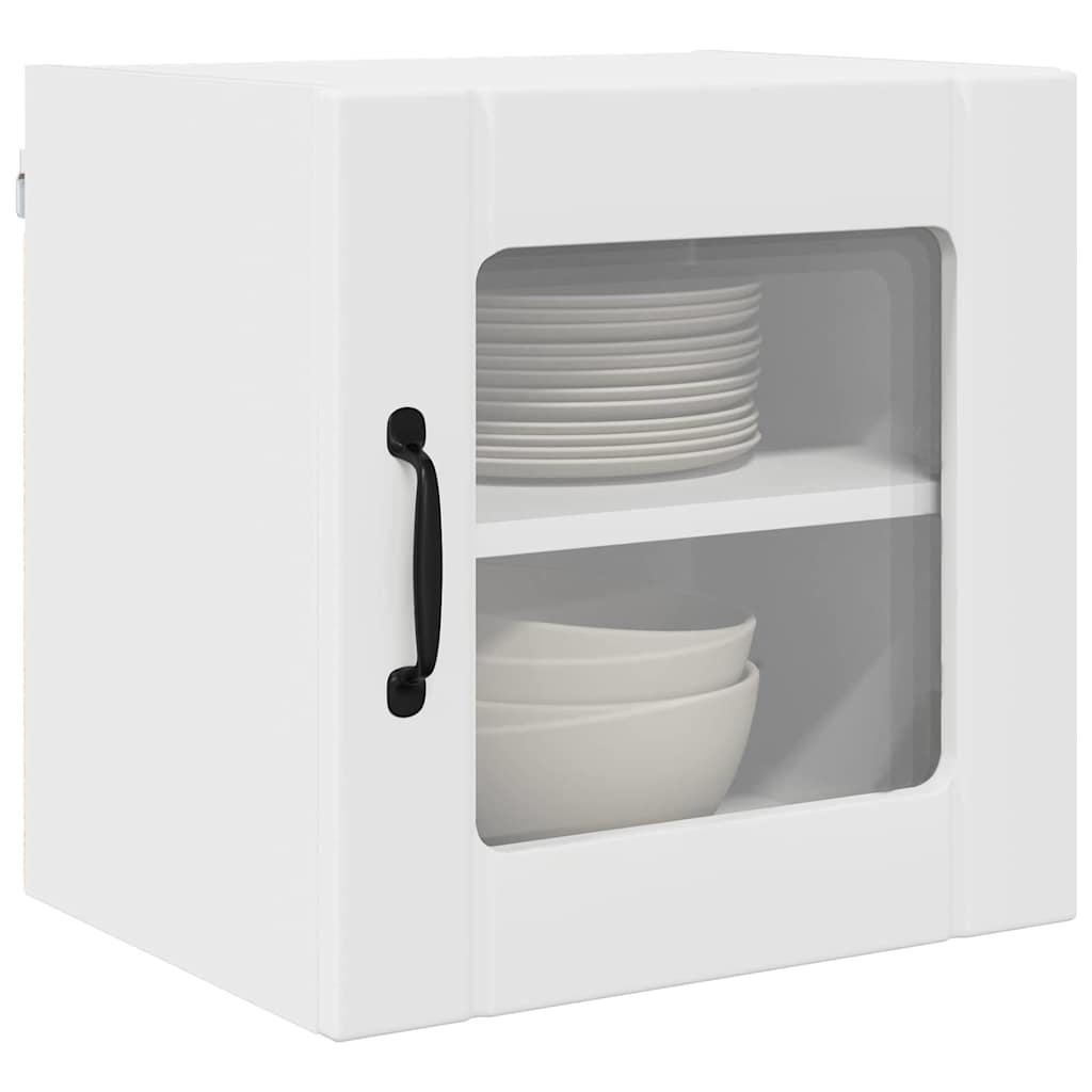 Mobile in vetro da parete LUCCA 2 pcs Bianco 40 x 31 x 40 cm | homemem39
