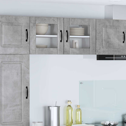 Mobile in vetro da parete LUCCA Grigio Cemento 40 x 31 x 40 cm | homemem39