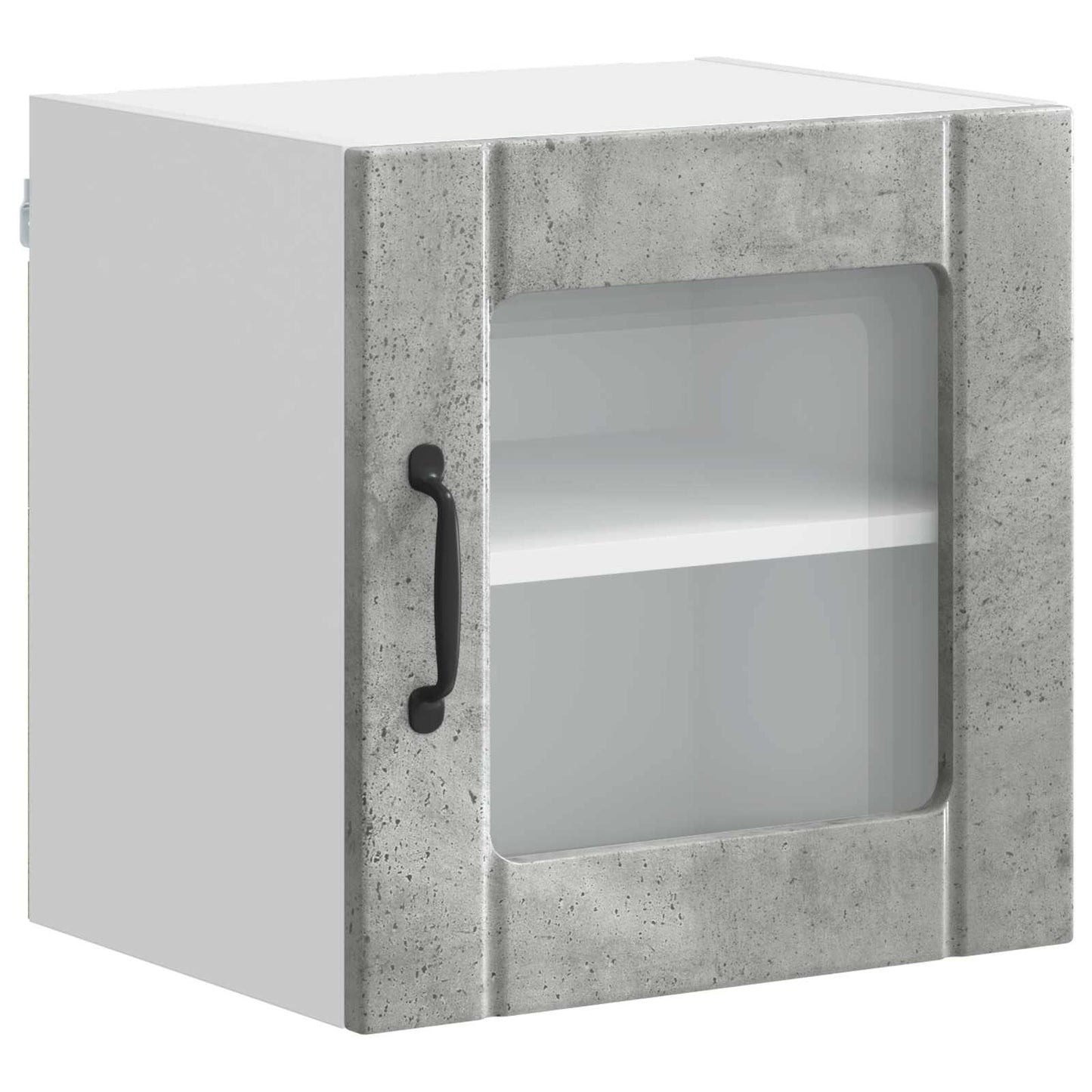 Mobile in vetro da parete LUCCA Grigio Cemento 40 x 31 x 40 cm | homemem39