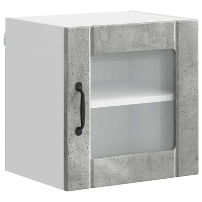 Mobile in vetro da parete LUCCA Grigio Cemento 40 x 31 x 40 cm | homemem39