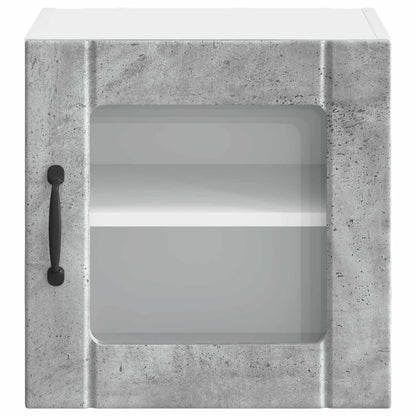 Mobile in vetro da parete LUCCA 2 pcs Grigio Cemento | homemem39