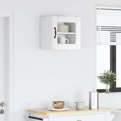 Mobile in vetro da parete LUCCA Bianco Lucido 40 x 31 x 40 cm | homemem39