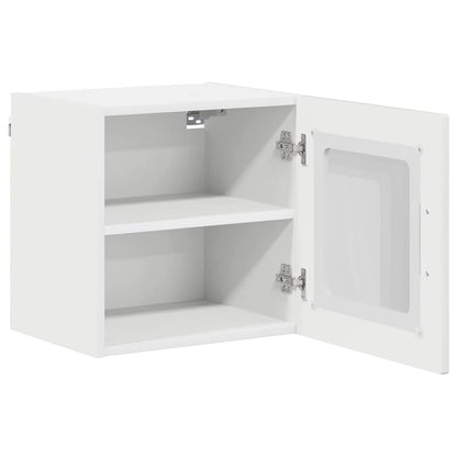 Mobile in vetro da parete LUCCA Bianco Lucido 40 x 31 x 40 cm | homemem39