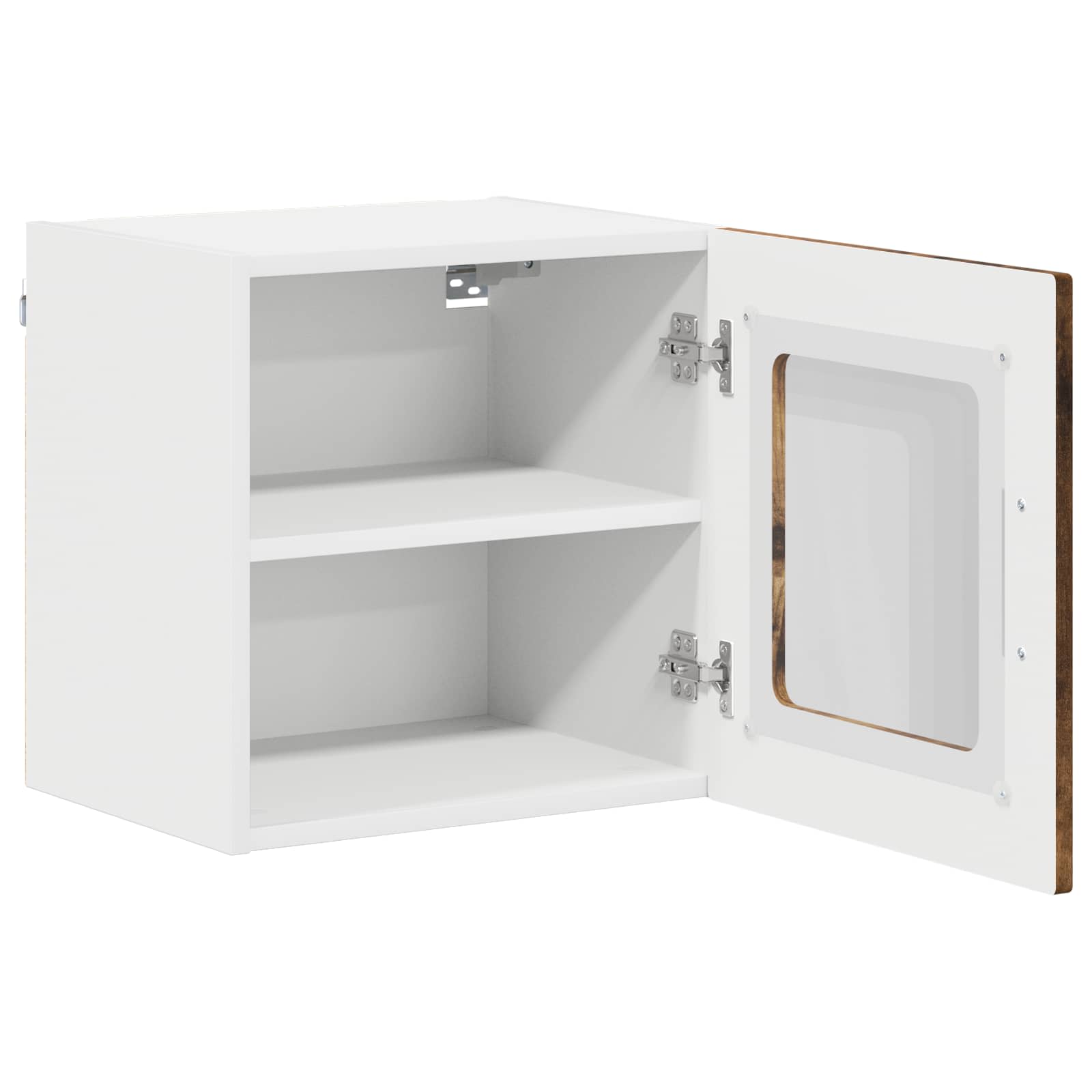 Mobile in vetro da parete LUCCA Rovere Fumo 40 x 31 x 40 cm - homemem39