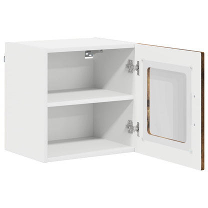 Mobile in vetro da parete LUCCA Rovere Fumo 40 x 31 x 40 cm - homemem39
