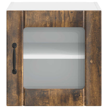 Mobile in vetro da parete LUCCA Rovere Fumo 40 x 31 x 40 cm | homemem39