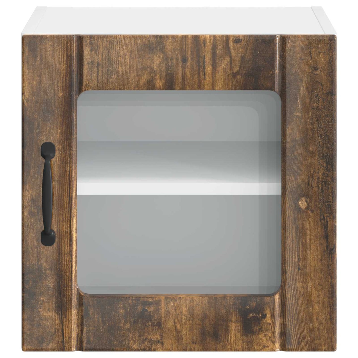 Mobile in vetro da parete LUCCA 2 pcs Rovere Fumo | homemem39