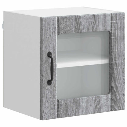 Mobile in vetro da parete LUCCA Grigio Sonoma 40 x 31 x 40 cm | homemem39