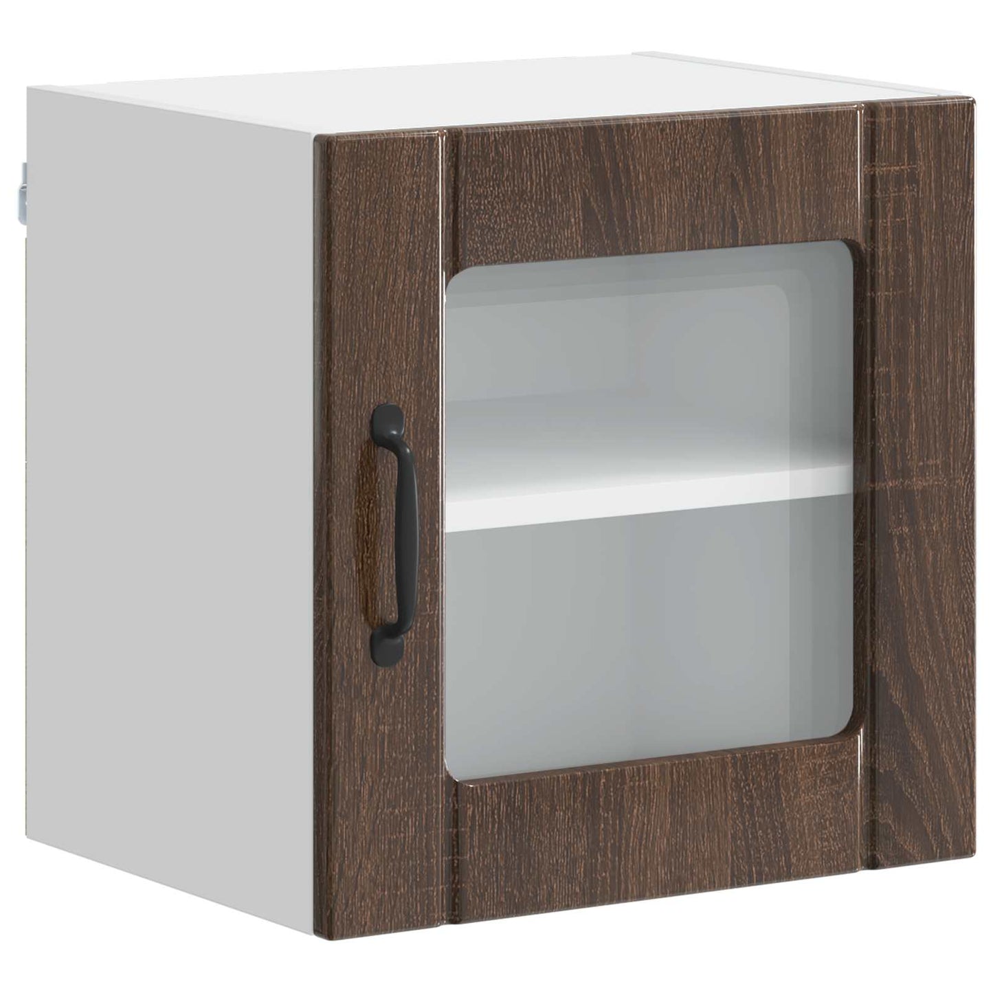 Mobile in vetro da parete LUCCA Rovere Marrone 40 x 31 x 40 cm | homemem39