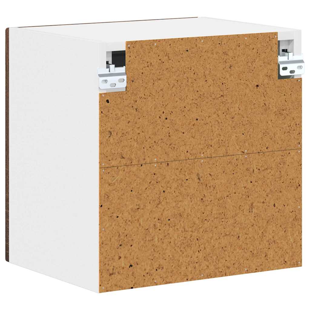 Mobile in vetro da parete LUCCA Rovere Marrone 40 x 31 x 40 cm | homemem39