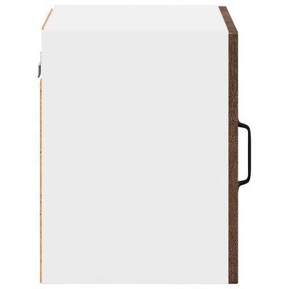 Mobile in vetro da parete LUCCA Rovere Marrone 40 x 31 x 40 cm | homemem39