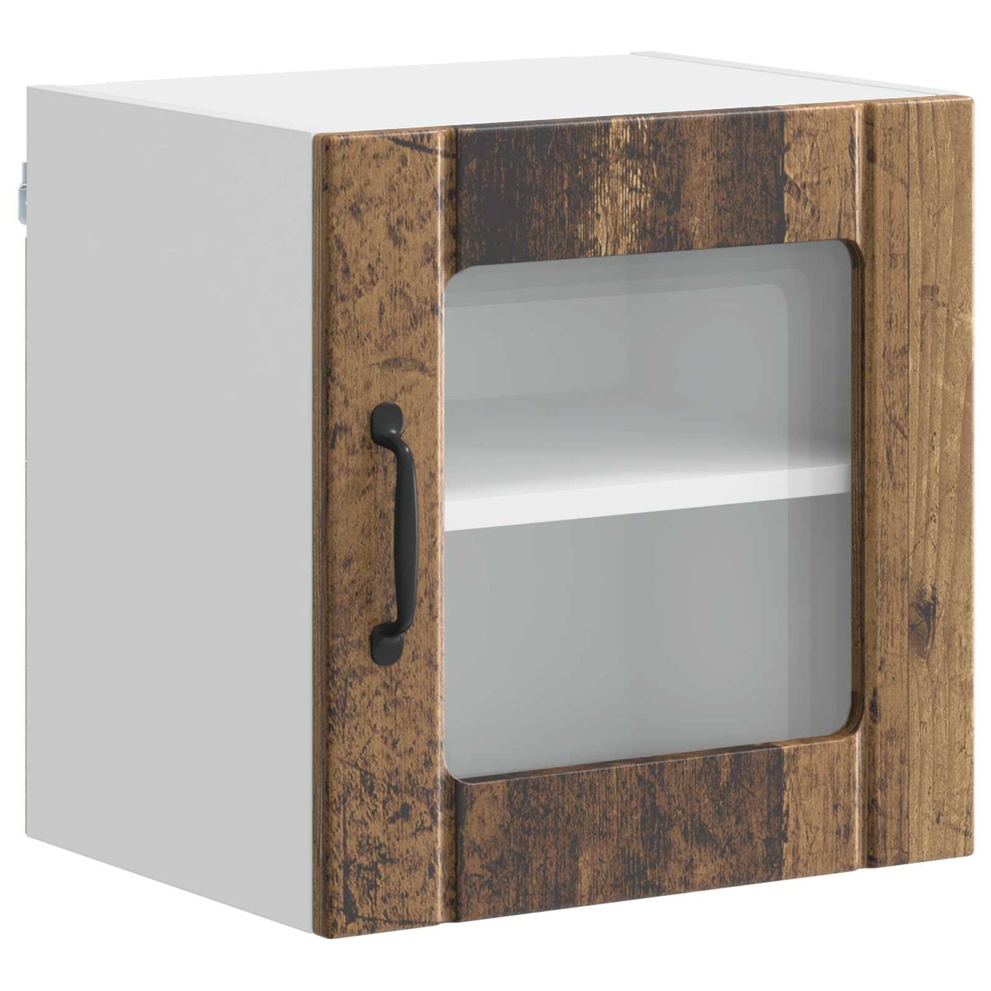 Mobile in vetro da parete LUCCA Legno antico 40 x 31 x 40 cm | homemem39