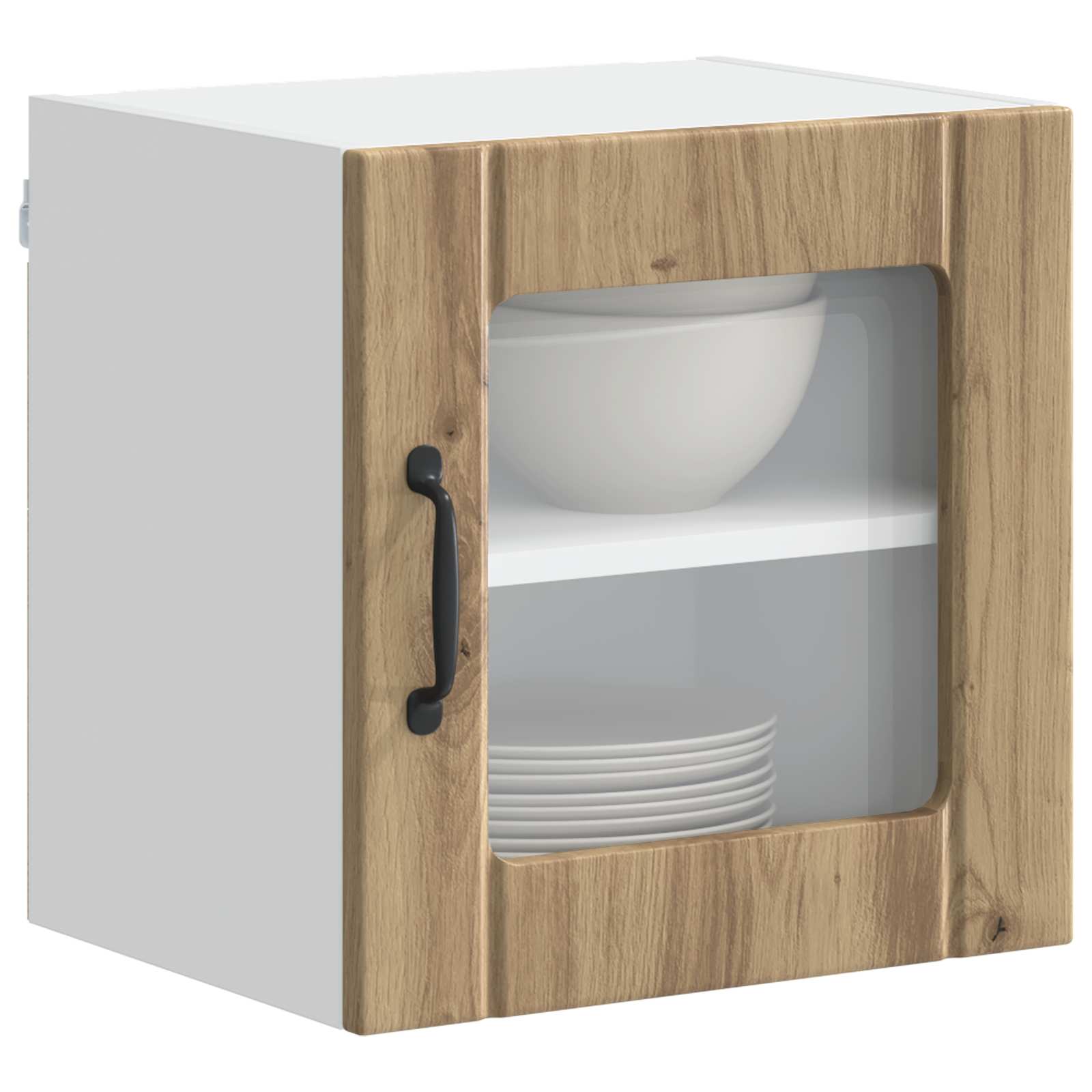 Mobile in vetro da parete LUCCA Rovere Artigianale | homemem39