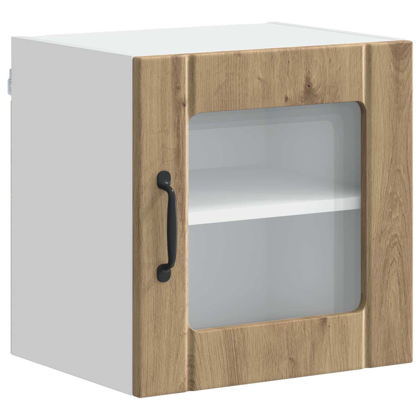 Mobile in vetro da parete LUCCA 2 pcs Rovere Artigianale | homemem39