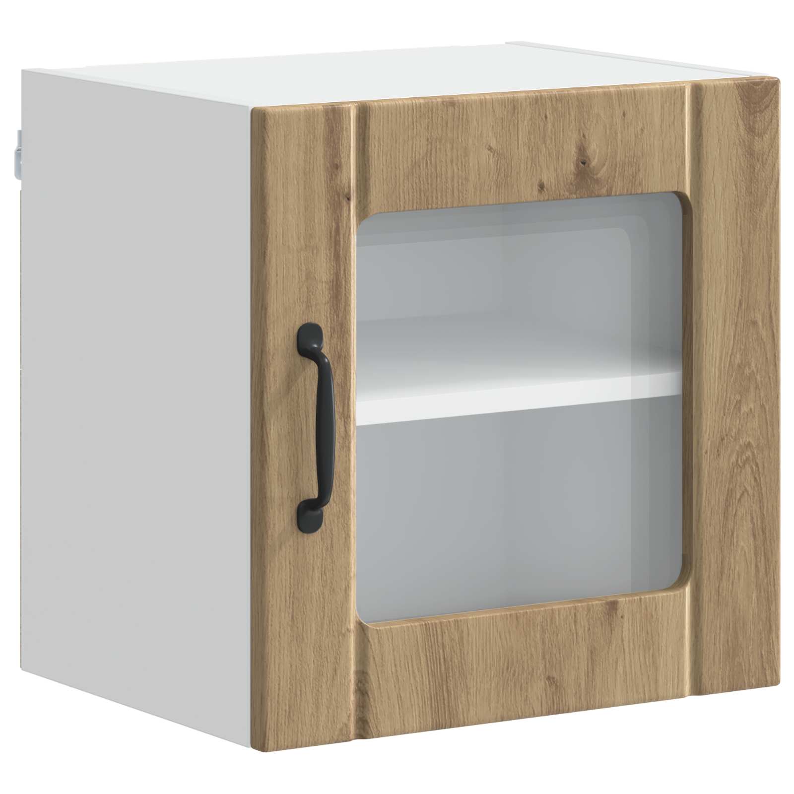 Mobile in vetro da parete LUCCA 2 pcs Rovere Artigianale | homemem39