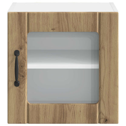 Mobile in vetro da parete LUCCA 2 pcs Rovere Artigianale | homemem39