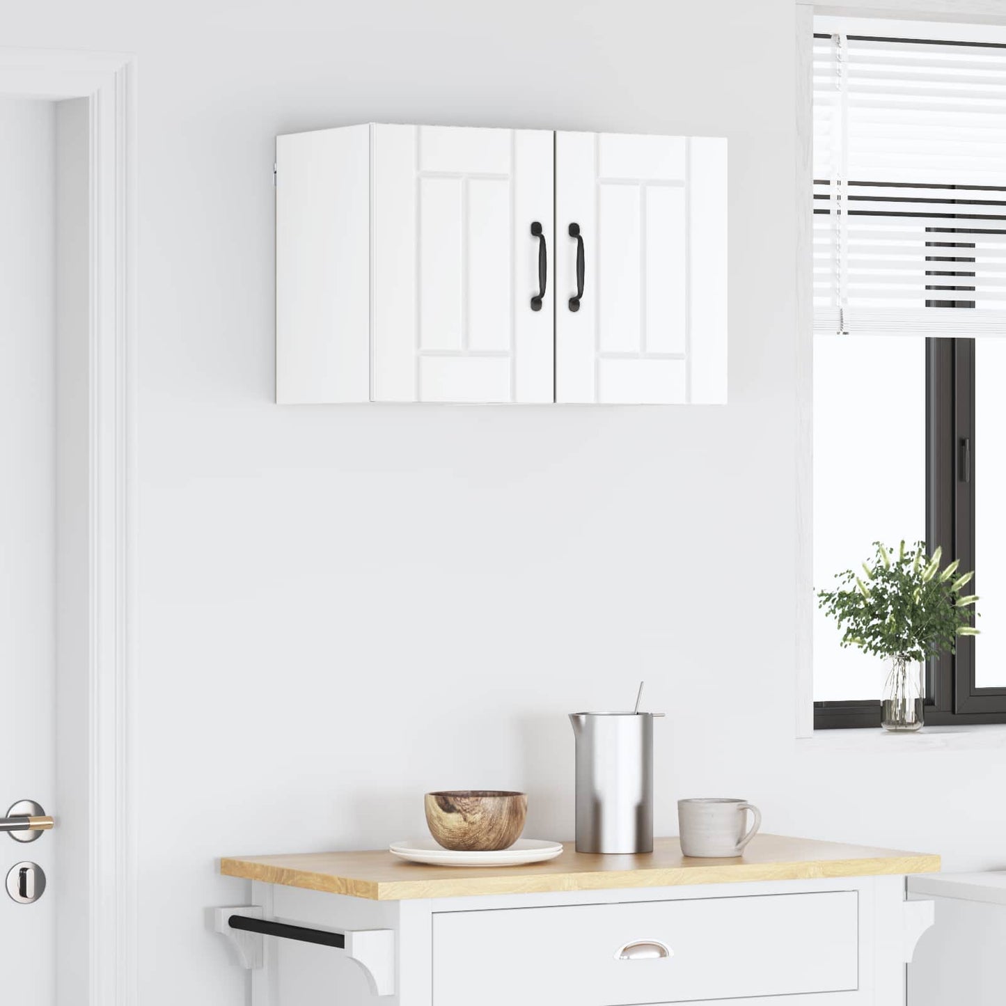 Armadietto a muro LUCCA 2 pcs Bianco 30 x 31 x 40 cm | homemem39