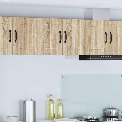 Armadietto a muro LUCCA 2 pz Rovere Sonoma Legno ingegnerizzato