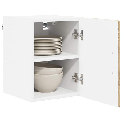 Armadietto a muro LUCCA 2 pz Rovere Sonoma Legno ingegnerizzato