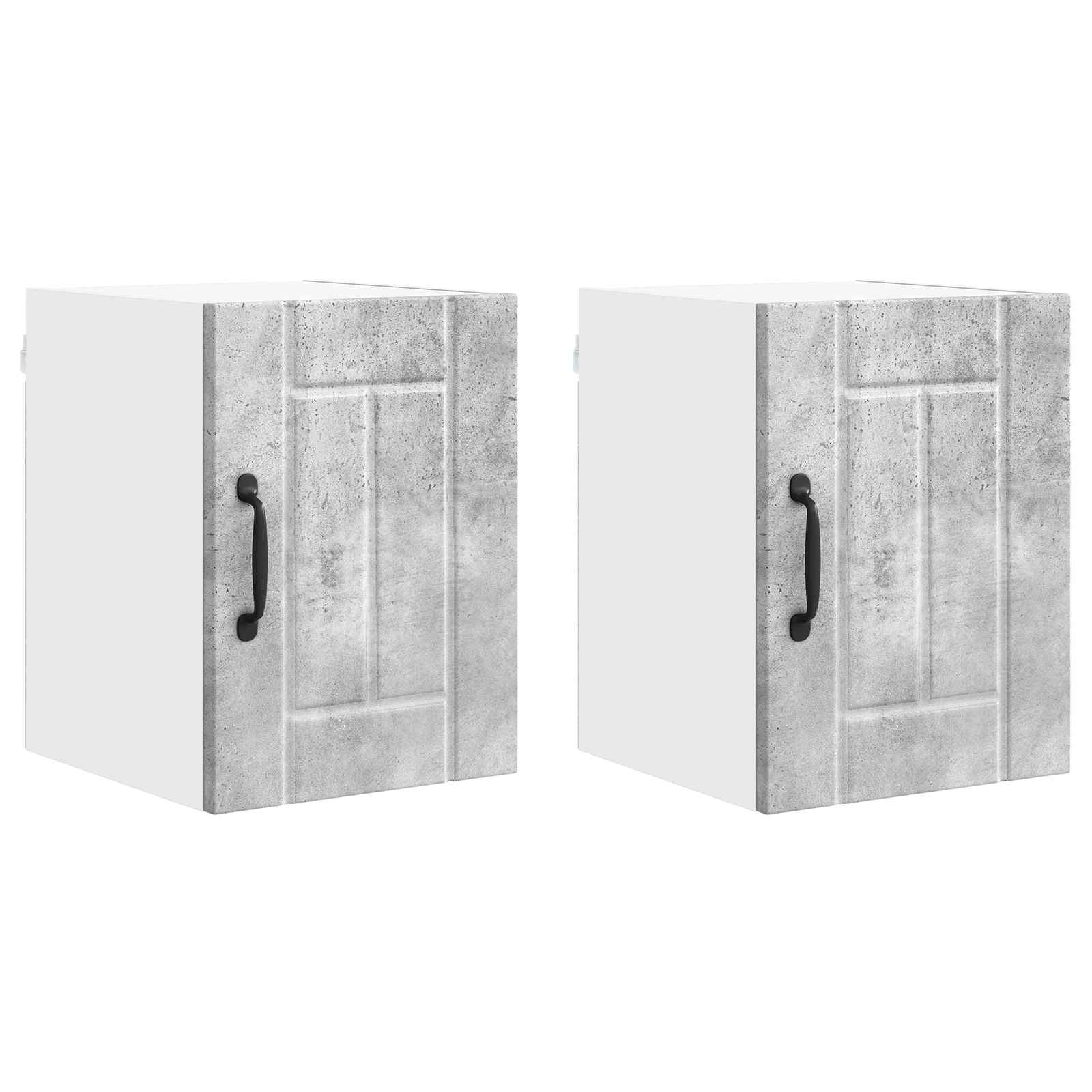 Armadietto a muro LUCCA 2 pcs Grigio Cemento 30 x 31 x 40 cm | homemem39
