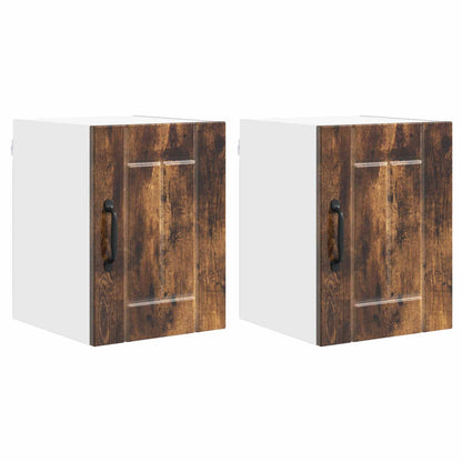 Armadietto a muro LUCCA 2 pcs Rovere Fumo 30 x 31 x 40 cm | homemem39