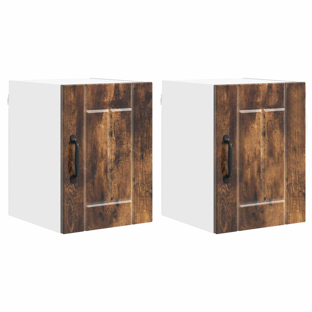Armadietto a muro LUCCA 2 pz Rovere Fumo Legno ingegnerizzato - homemem39