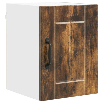Armadietto a muro LUCCA 2 pz Rovere Fumo Legno ingegnerizzato - homemem39