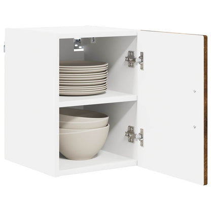 Armadietto a muro LUCCA 2 pz Rovere Fumo Legno ingegnerizzato - homemem39