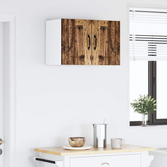 Armadietto a muro LUCCA 2 pz Legno antico Legno ingegnerizzato