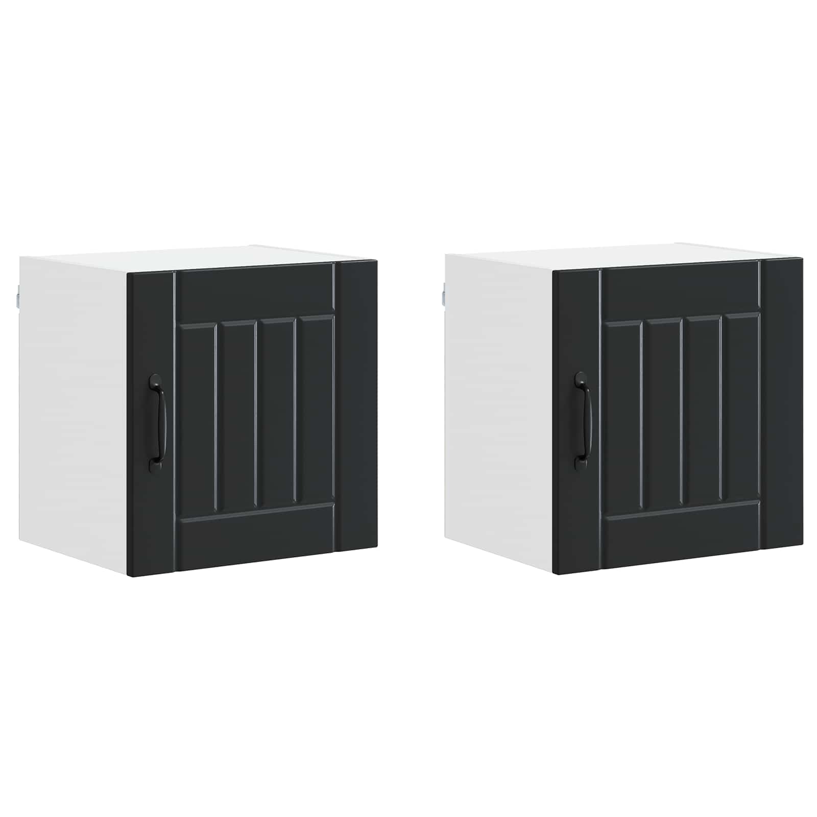 Armadietto a muro LUCCA 2 pcs Nero 40 x 31 x 40 cm | homemem39