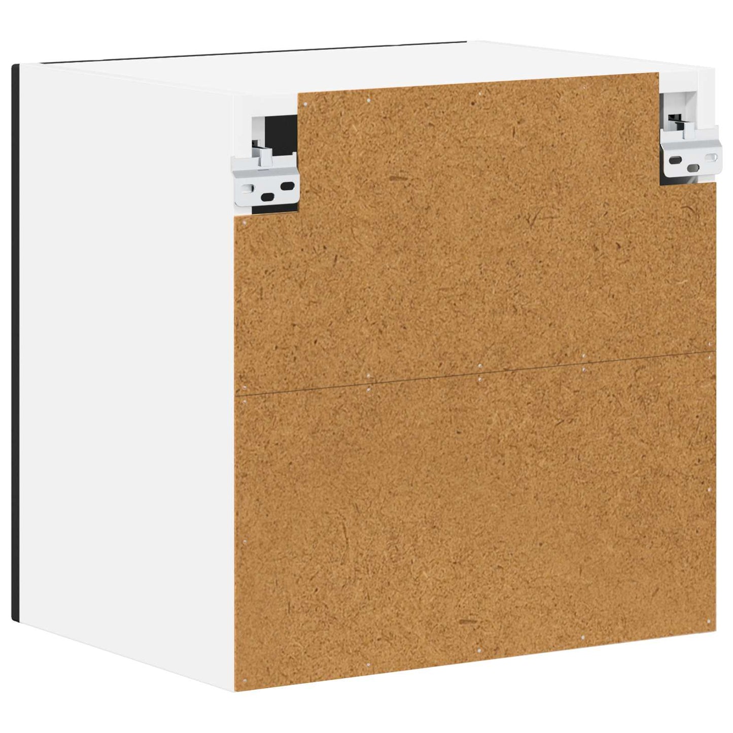 Armadietto a muro LUCCA 2 pz Nero Legno ingegnerizzato