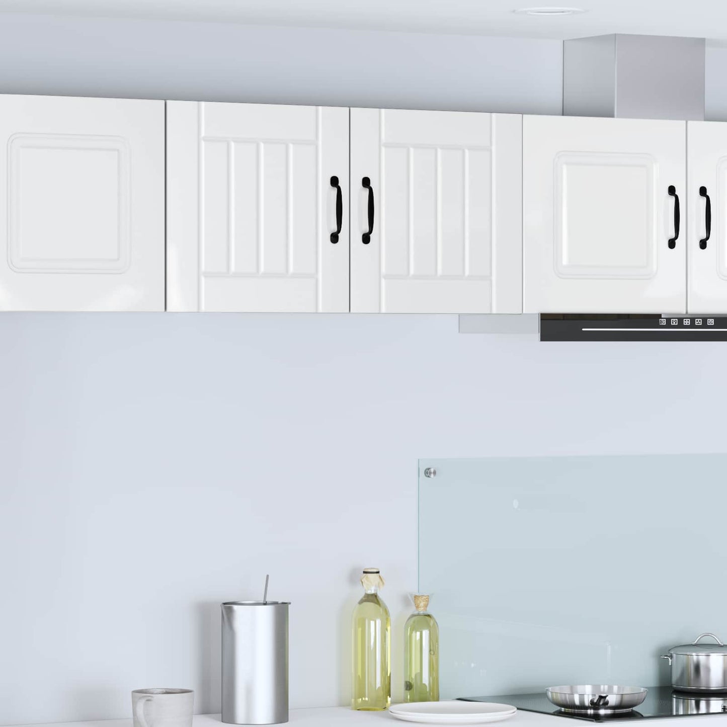 Armadietto a muro LUCCA 2 pcs Bianco Lucido 40 x 31 x 40 cm | homemem39