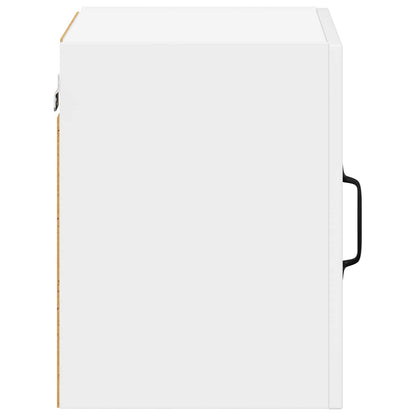 Armadietto a muro LUCCA 2 pz Bianco Lucido Legno ingegnerizzato