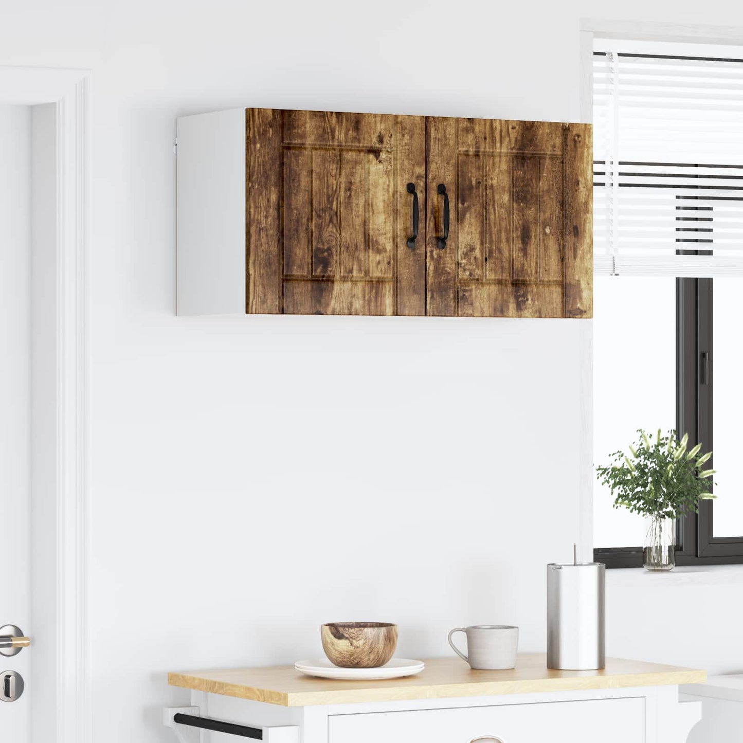 Armadietto a muro LUCCA 2 pcs Rovere Fumo 40 x 31 x 40 cm | homemem39