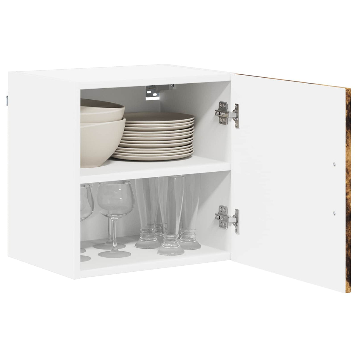 Armadietto a muro LUCCA 2 pz Rovere Fumo Legno ingegnerizzato - homemem39