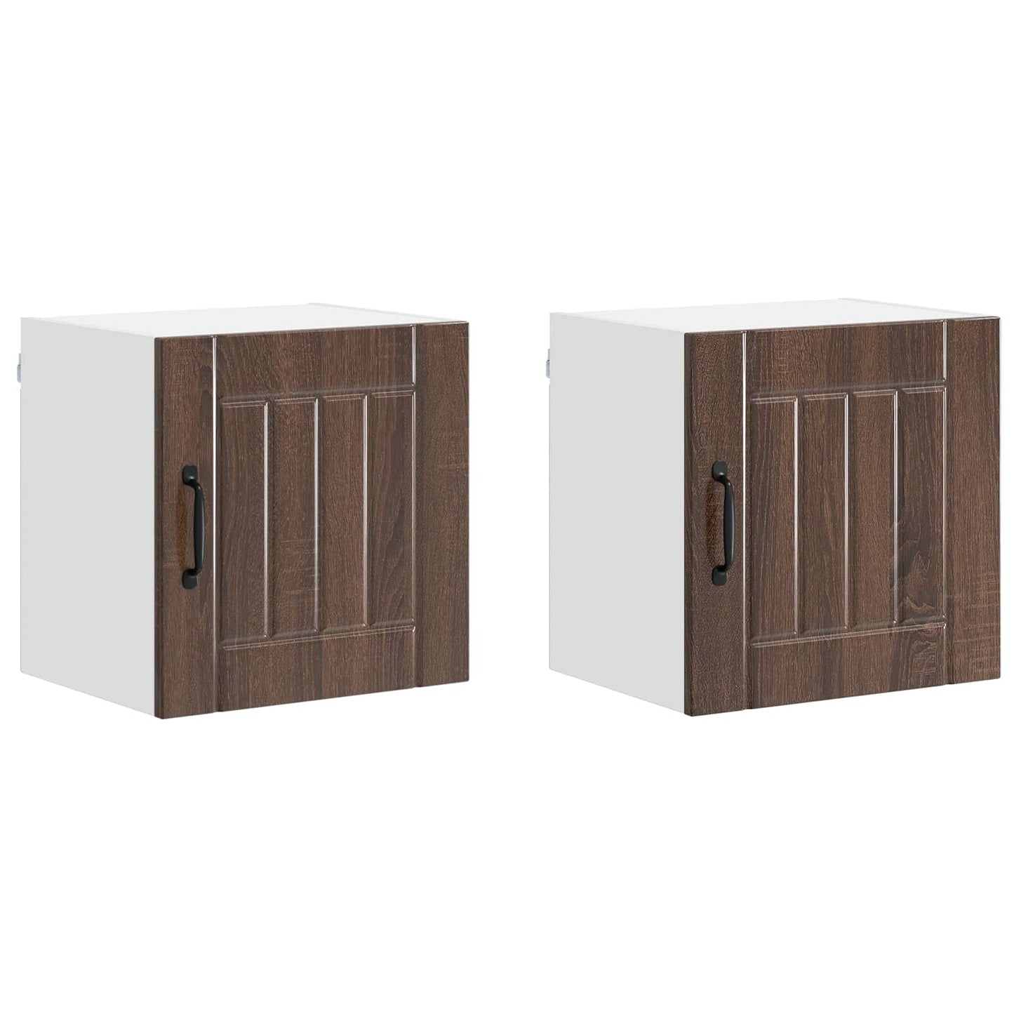 Armadietto a muro LUCCA 2 pcs Rovere Marrone 40 x 31 x 40 cm | homemem39