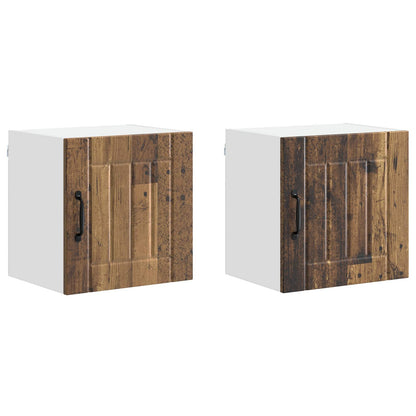 Armadietto a muro LUCCA 2 pcs Legno antico 40 x 31 x 40 cm | homemem39