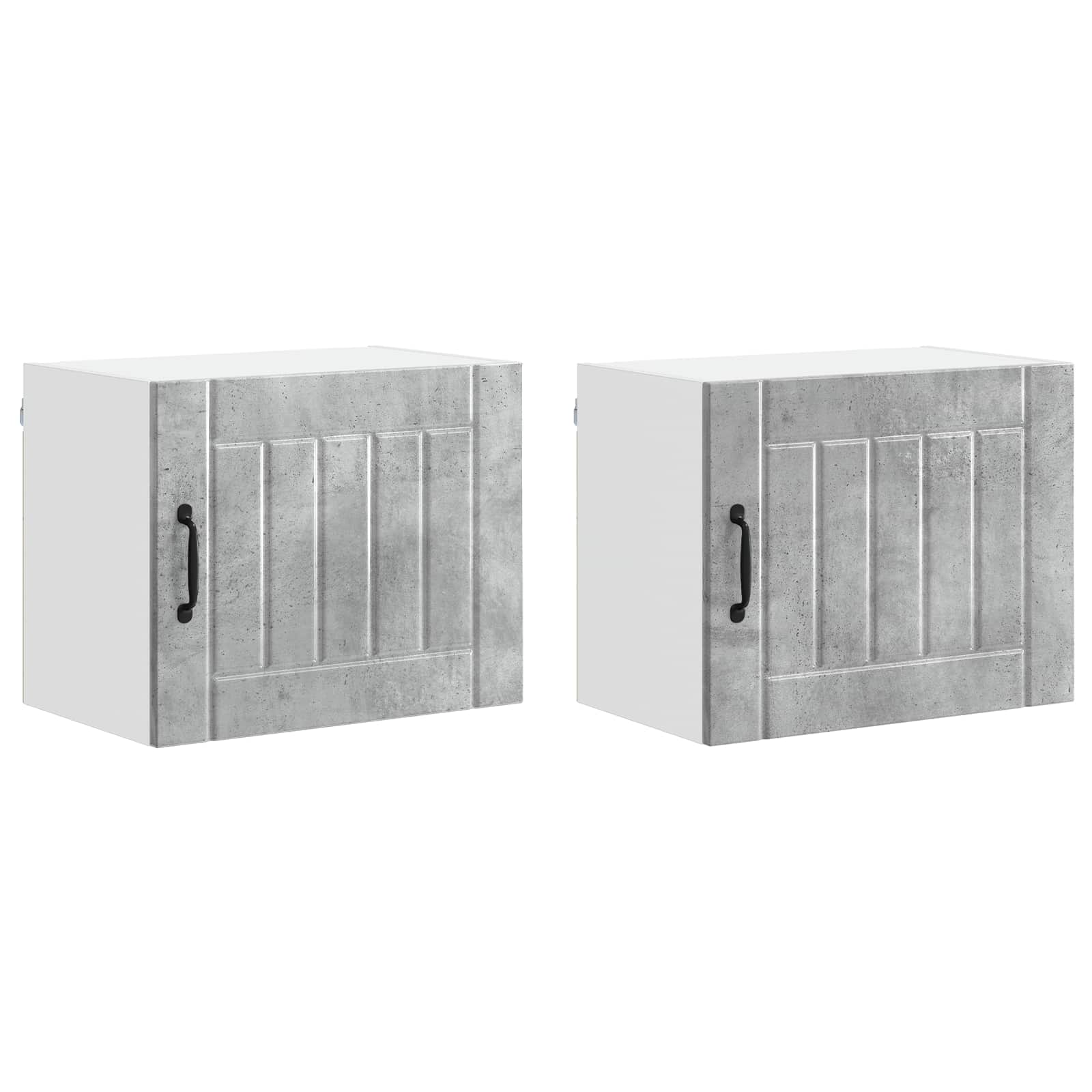 Armadietto a muro LUCCA 2 pcs Grigio Cemento 50 x 31 x 40 cm | homemem39