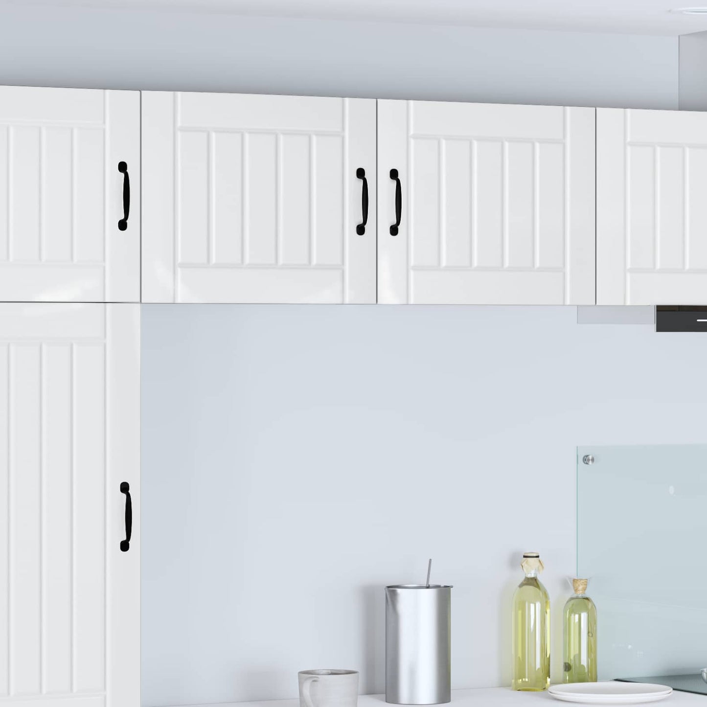 Armadietto a muro LUCCA 2 pcs Bianco Lucido 50 x 31 x 40 cm | homemem39