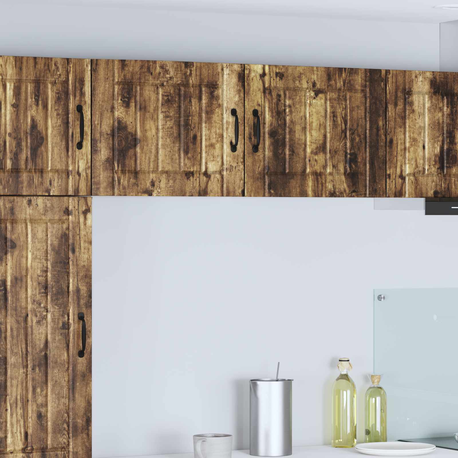 Armadietto a muro LUCCA 2 pcs Rovere Fumo 50 x 31 x 40 cm | homemem39
