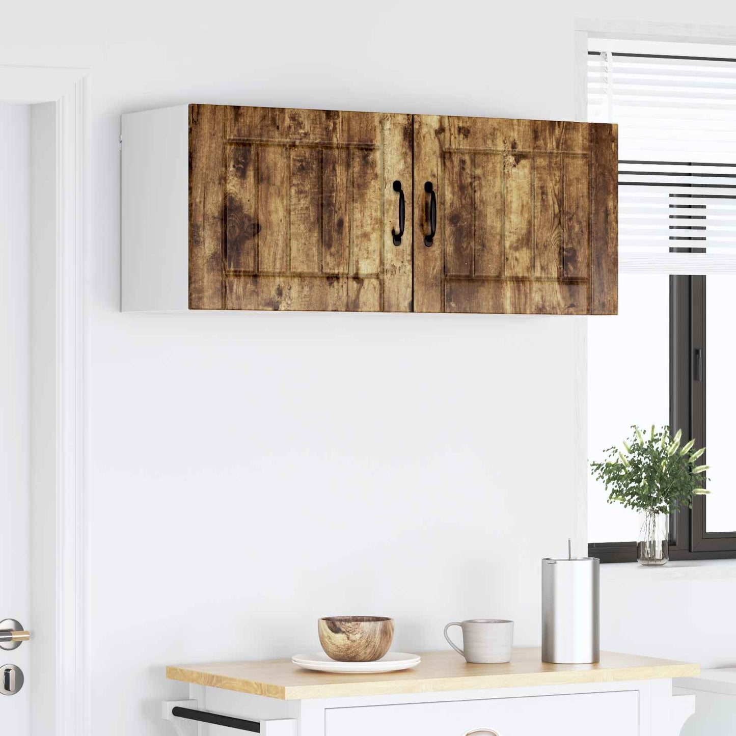 Armadietto a muro LUCCA 2 pcs Rovere Fumo 50 x 31 x 40 cm | homemem39