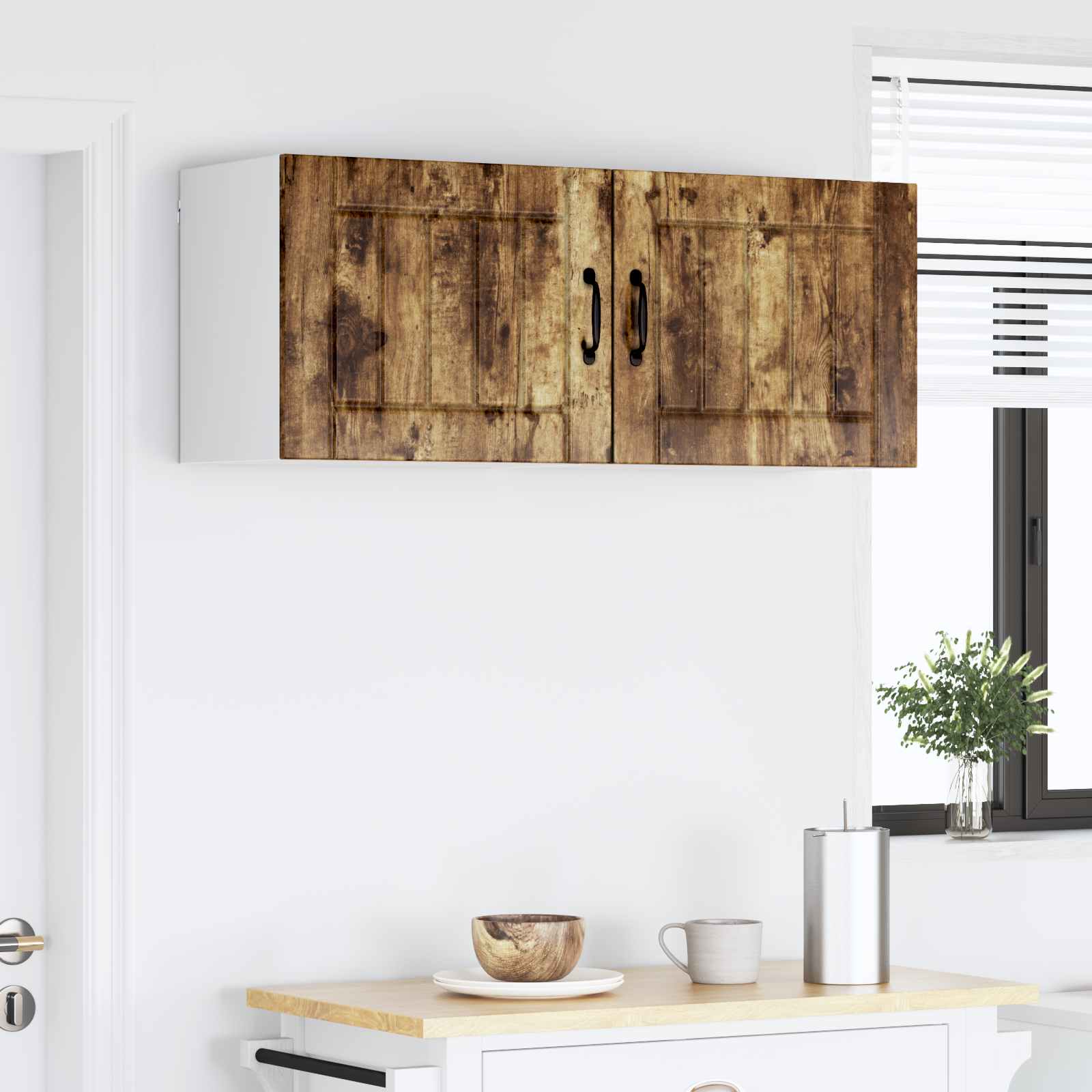 Armadietto a muro LUCCA 2 pcs Rovere Fumo 50 x 31 x 40 cm | homemem39